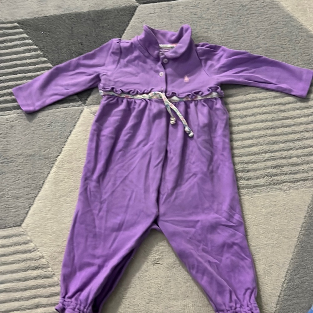Ralph Lauren purple onesie
